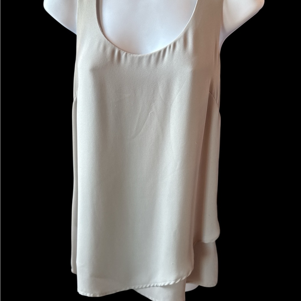 Banana Republic Sage/Grey Asymmetrical Tank Top